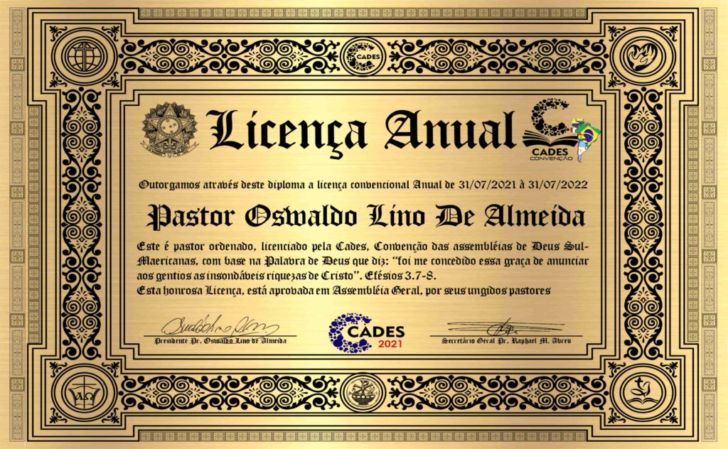 licença ministerial